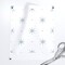 Gray Red Stars Dots Retro Vintage 50'S 60'S Geometric Astronomy Space Large Scale Custom Printed Fabric by Spoonflower Various Fabrics by the Yard or Fat Quarter